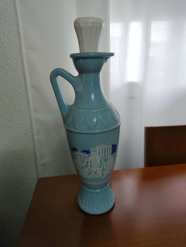 Jarra Decantador Griego Azul Claro 1960