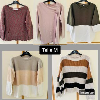 Lote 5 jerséis mujer talla M por 6€ todos