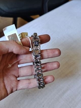 Reloj Just Cavalli Plata y Blanco con caja. Nuevo