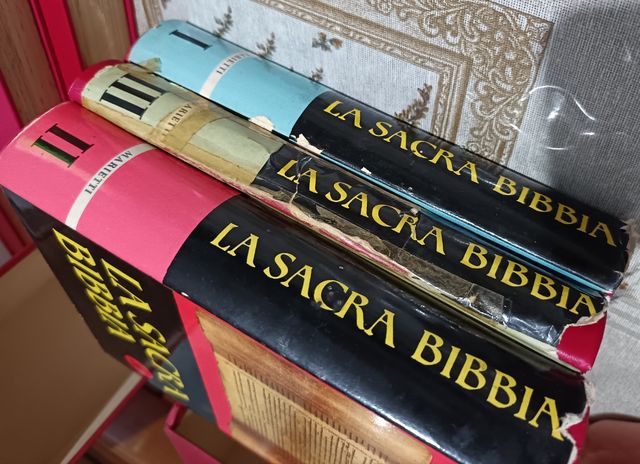 La Sacra Bibbia Marietti in 3 volumi con copertina