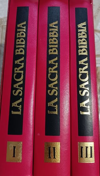 La Sacra Bibbia Marietti in 3 volumi con copertina