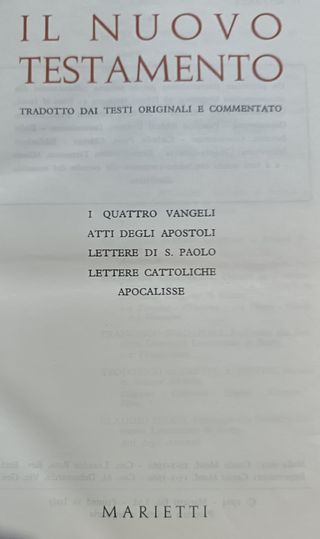 La Sacra Bibbia Marietti in 3 volumi con copertina