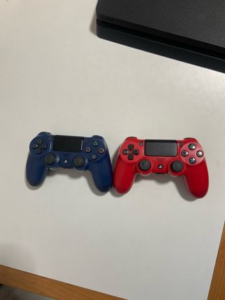 2 Mandos PS4 Rojo y Azul
