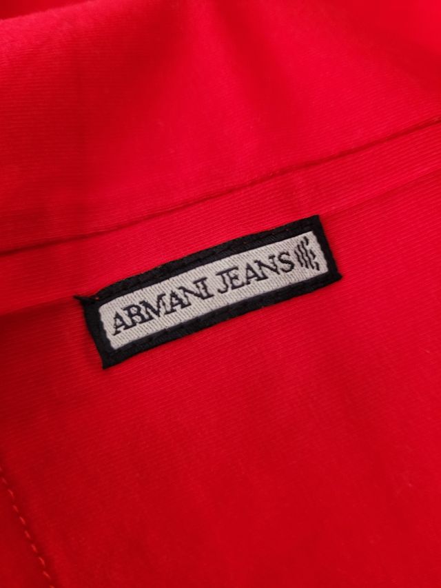 Camiseta Armani Jeans Roja Talla S/Xs slim fit