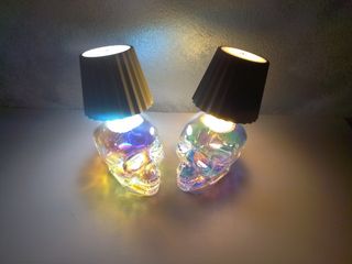 Lampade teschio vetro ricaricabile