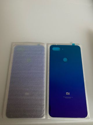 Tapa Trasera Cristal Xiaomi Mi 8 Lite Azul