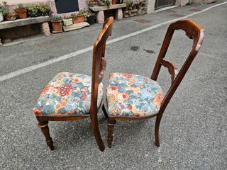 Coppia Sedie Noce Antiche Restaurate