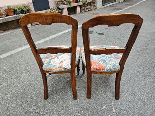 Coppia Sedie Noce Antiche Restaurate