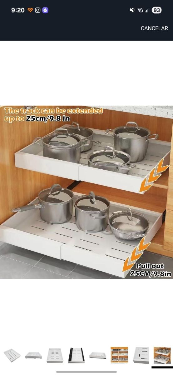 Organizador de cocina sin usar