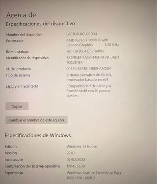 Portátil Gaming Asus Negro