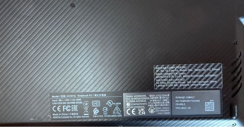 Portátil Gaming Asus Negro afbeelding 4