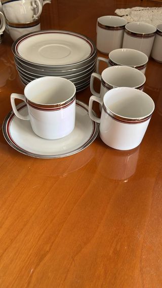 Set Tazzine Caffè Vintage Porcellana