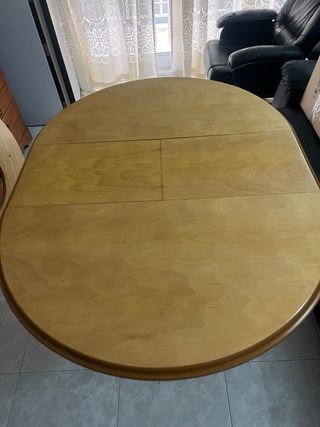 Mesa de madera extensible