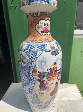 Jarrón chino antiguo 50cms alto