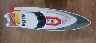 Lote de 6 coches y barco de juguete