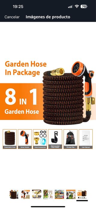 Manguera Jardín Extensible 15m