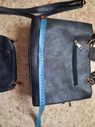 Bolso Mujer Negro con Tassel y Correa