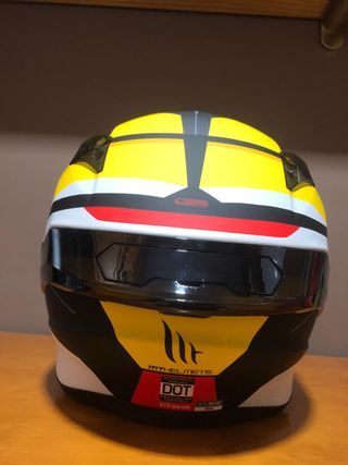 Casco MT Targo S Kay Amarillo Negro