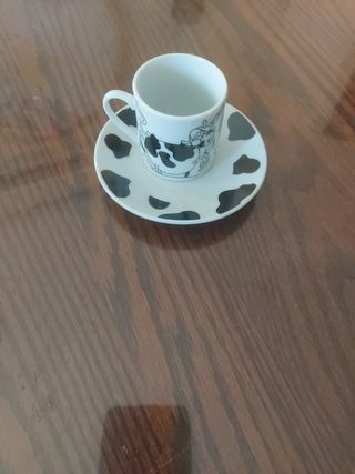 Juego de café 4 tazas vacas