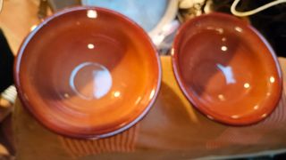 Coppia Ciotole Cotto Smaltate