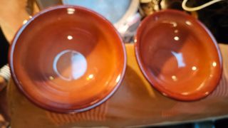 Coppia Ciotole Cotto Smaltate
