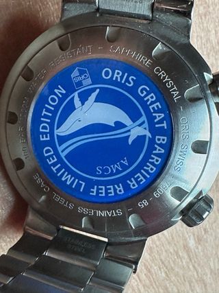 Reloj Oris Automático Azul y Plateado