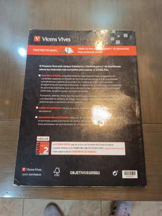 DUAL LENGUA Y LITERATURA 2 BACH(DIGITAL+LIBRO+ACT)