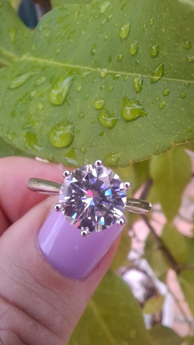 Anillo Moissanita 2ct