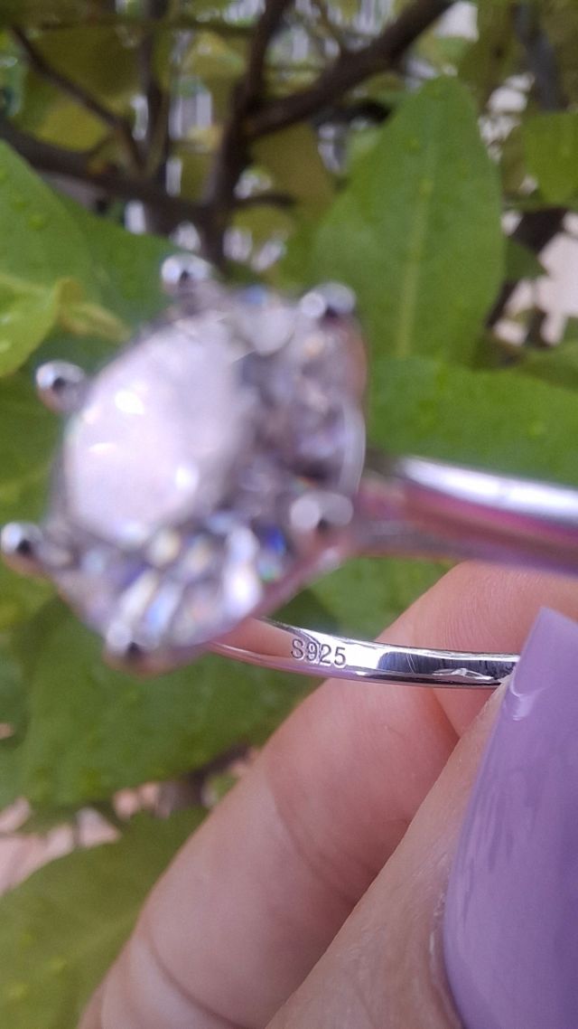 Anillo Moissanita 2ct