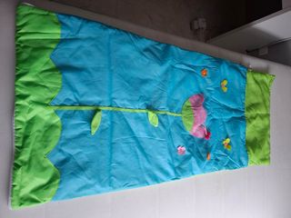 Saco dormir infantil con flores y mariposas
