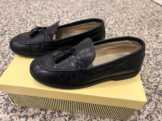 Mocasines azul marino con borlas Talla 35