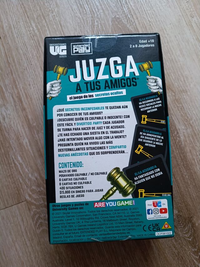 Juego de mesa Juzga a tus amigos