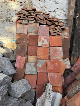 Baldosas de barro antiguas