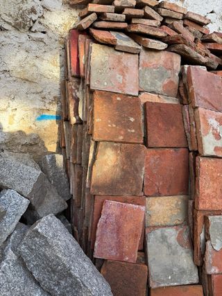 Baldosas de barro antiguas