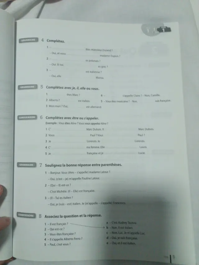 Le Nouveau Taxi: Niveau 1 Cahier D'Exercices (F...