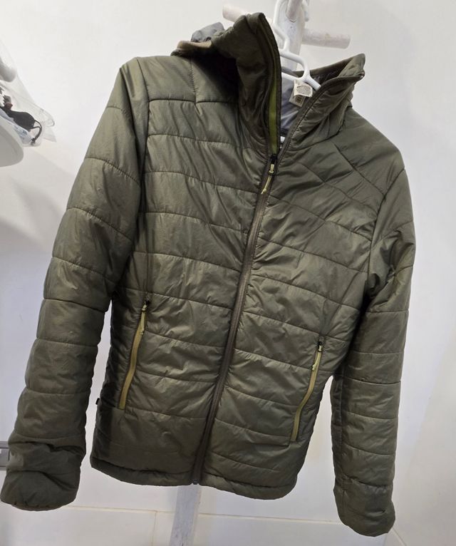 Chaqueta acolchada fina verde
