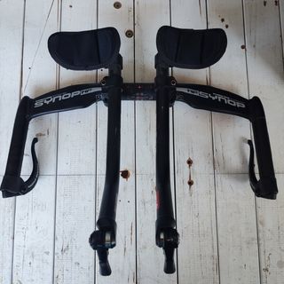 Manubrio per bici da triathlon nero