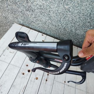 Manubrio per bici da triathlon nero