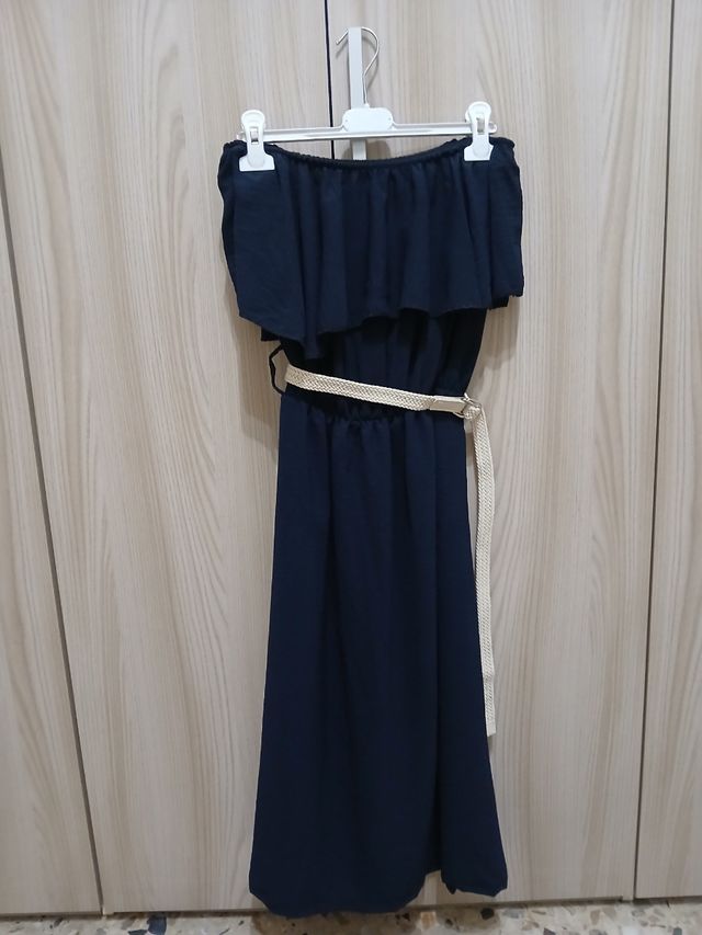 Vestitino senza spallina blu