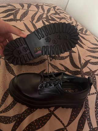 Zapatos Oxford negros con cordones talla 36