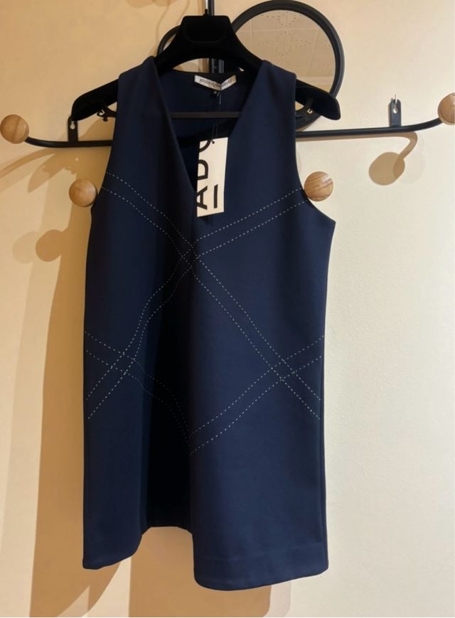 Vestido Adolfo Domínguez Talla 42 Azul Marino