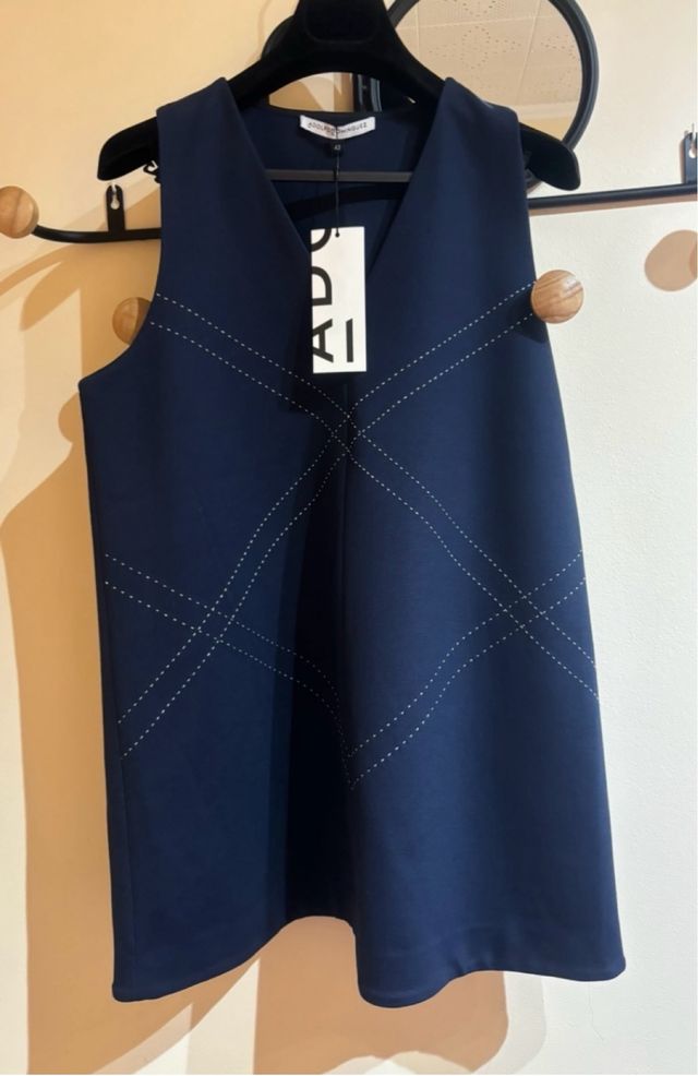 Vestido Adolfo Domínguez Talla 42 Azul Marino