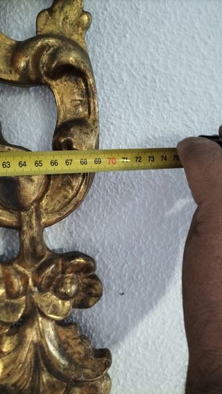 Antiguo espejo madera dorado