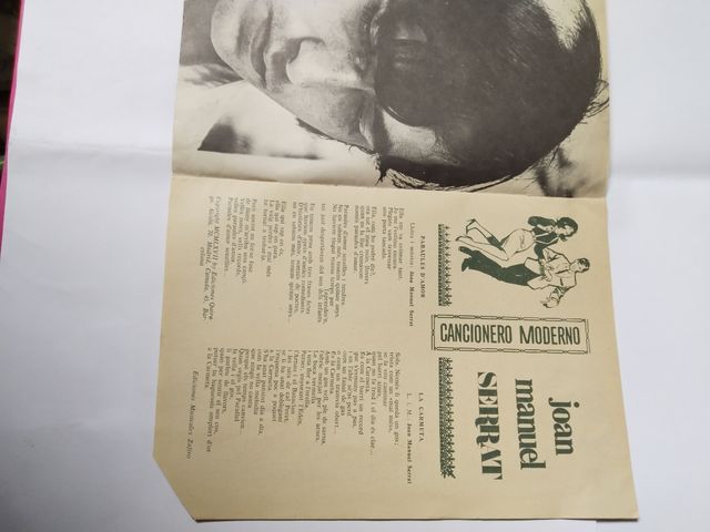 Cancionero Moderno Serrat Poster
