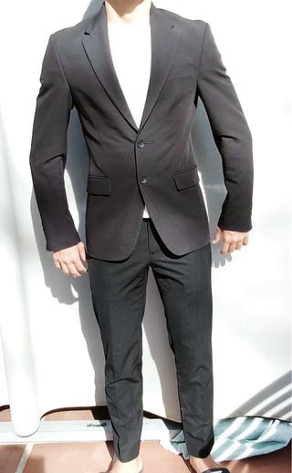 Traje Negro Zara Hombre Talla S