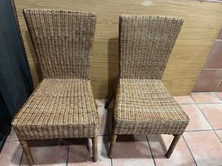 sillas de mimbre