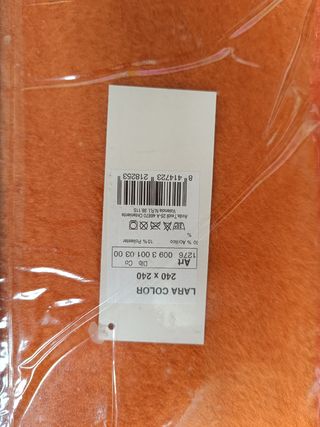 Manta Mora 150cm Multicolor Naranja
