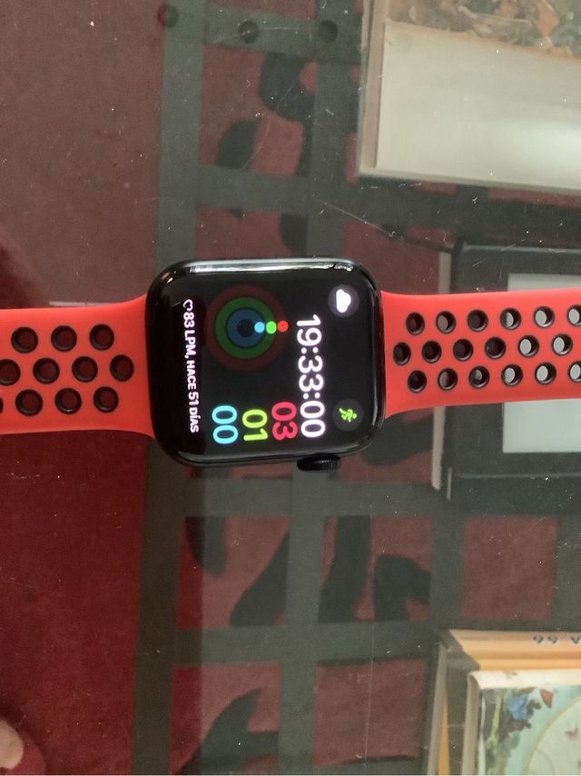 Apple Watch SE 40mm Negro/Rojo Como Nuevo
