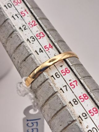 Anillo Oro 18K con Piedra Rosa 