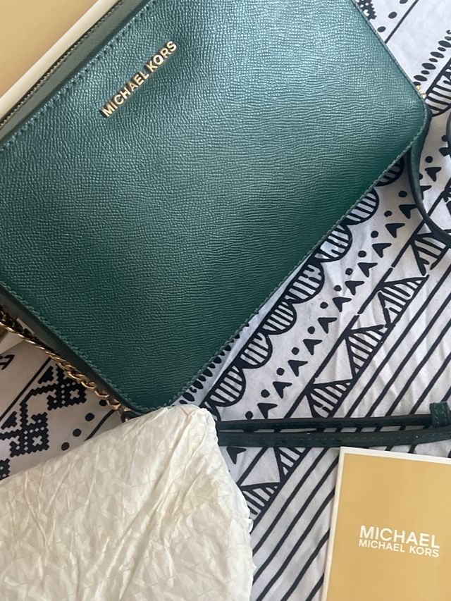 Bolso Michael Kors Verde Botella original